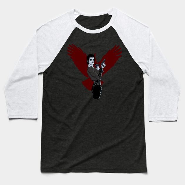 The Crow Baseball T-Shirt by MontisEcho